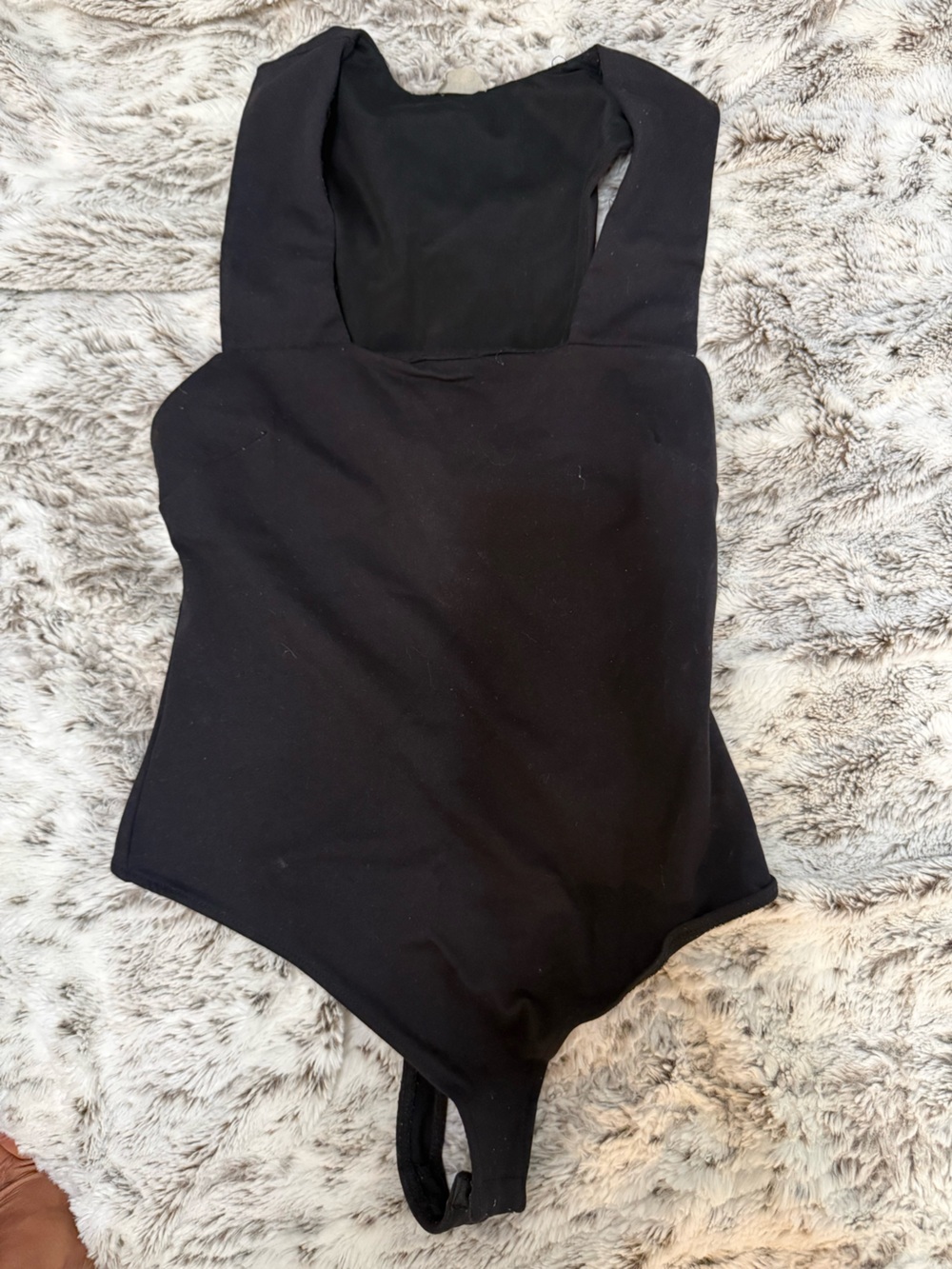 Free People Black Strapless Bodysuit
